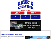 Tablet Screenshot of davescollisioninc.com